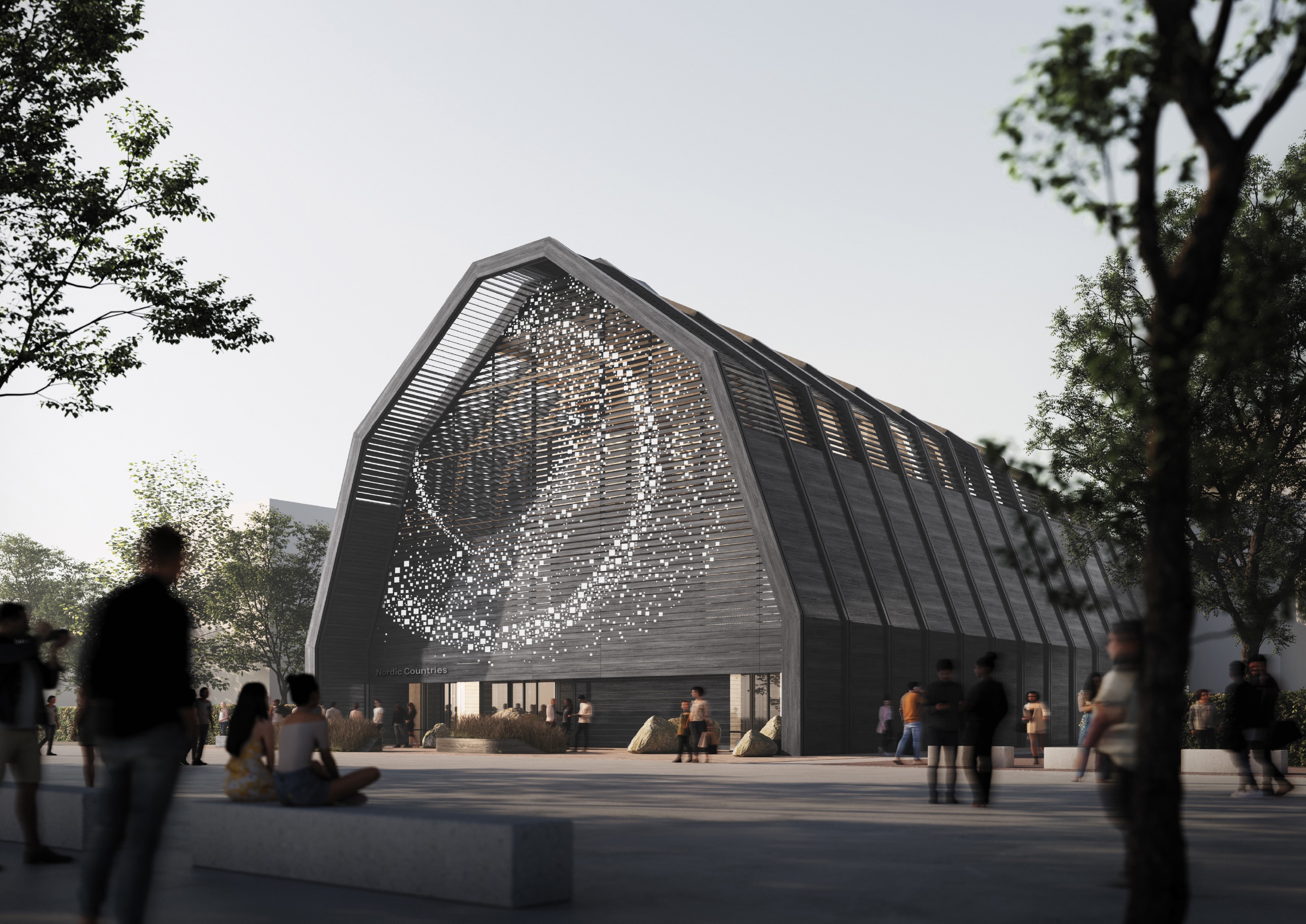 Concept photo of the Nordic Pavilion at Expo 2025